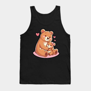 Cute Mama & Baby Bear Tank Top